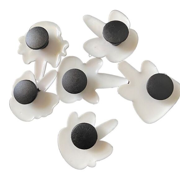 6 piece set Cartoon Unicorn Design Shoe Charms For Croc Sandals Cute Fit Kids - Picture 2 of 5